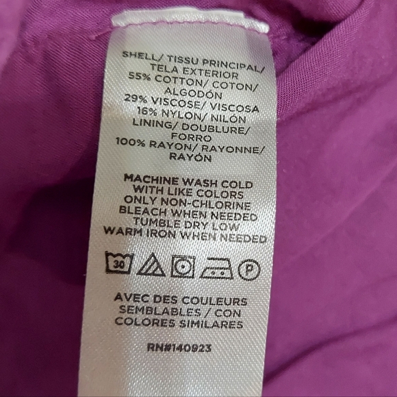 LOFT Floral Jacquard Keyhole Blouse In Violet - Picture 9 of 12